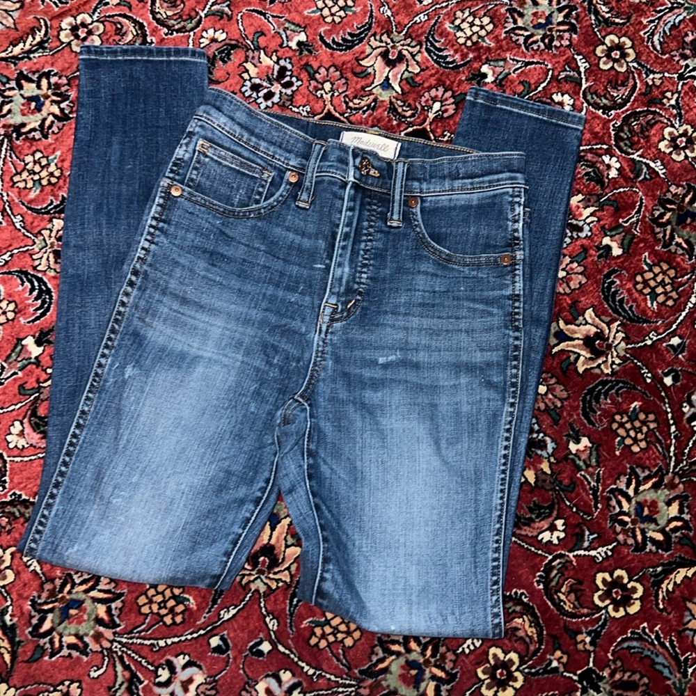 Madewell 10” high rise skinny size 25